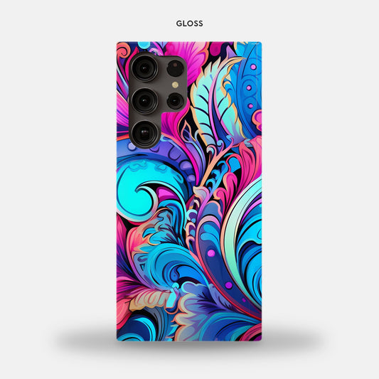 Samsung Galaxy S23 Ultra Slim Case - Feathers N Florals