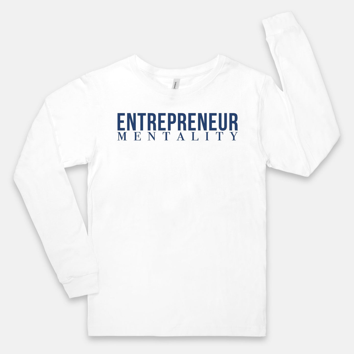 Embody entrepreneurial spirit with the Bella Canvas Unisex Jersey Long Sleeve Tee 3501 - Entrepreneur Mentality, from Designs On The Go. Elevate your style with a design that reflects your drive and ambition, showcasing your commitment to success effortlessly.