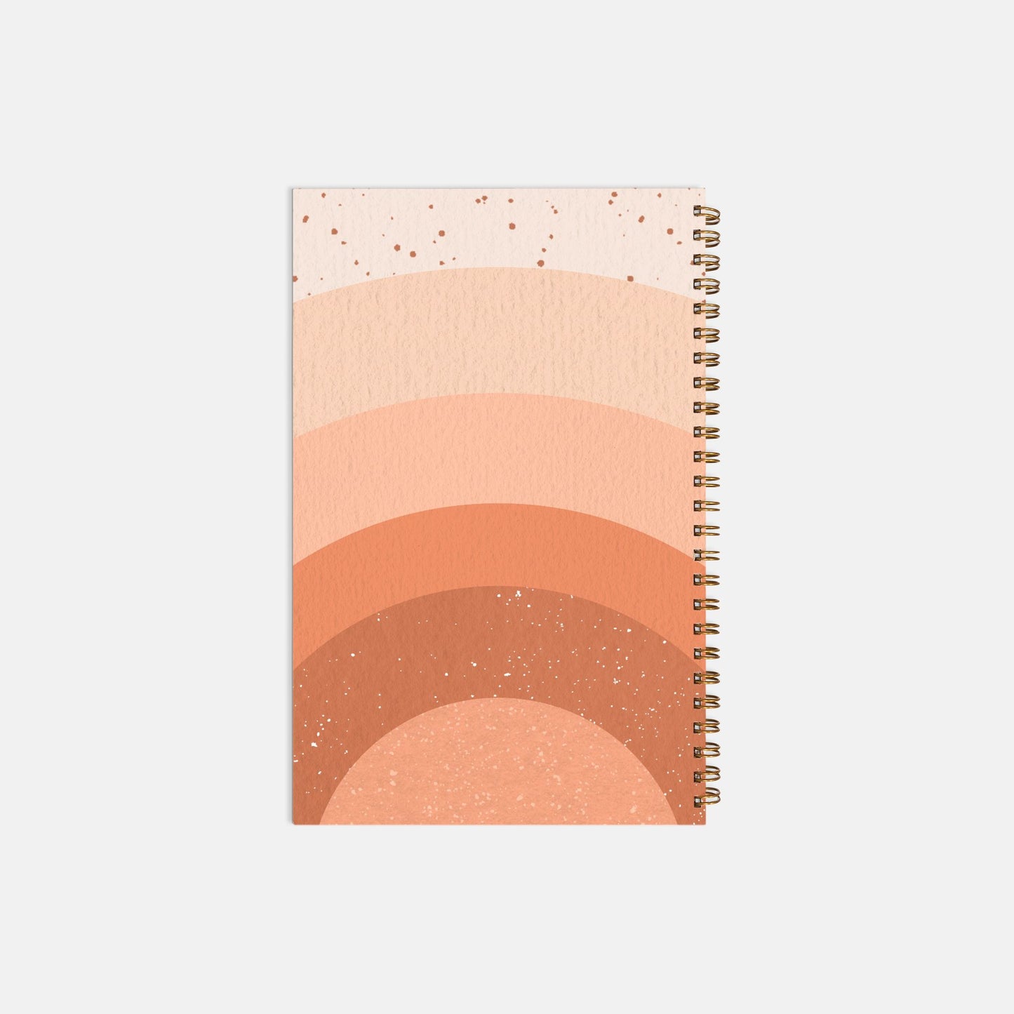 Planner Hardcover Spiral 5.5 x 8.5 - Boss Lady Retro Rainbow
