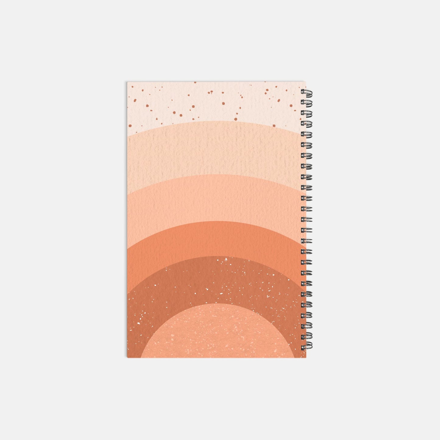Notebook Hardcover Spiral 5.5 x 8.5 - Boss Lady Retro Rainbow