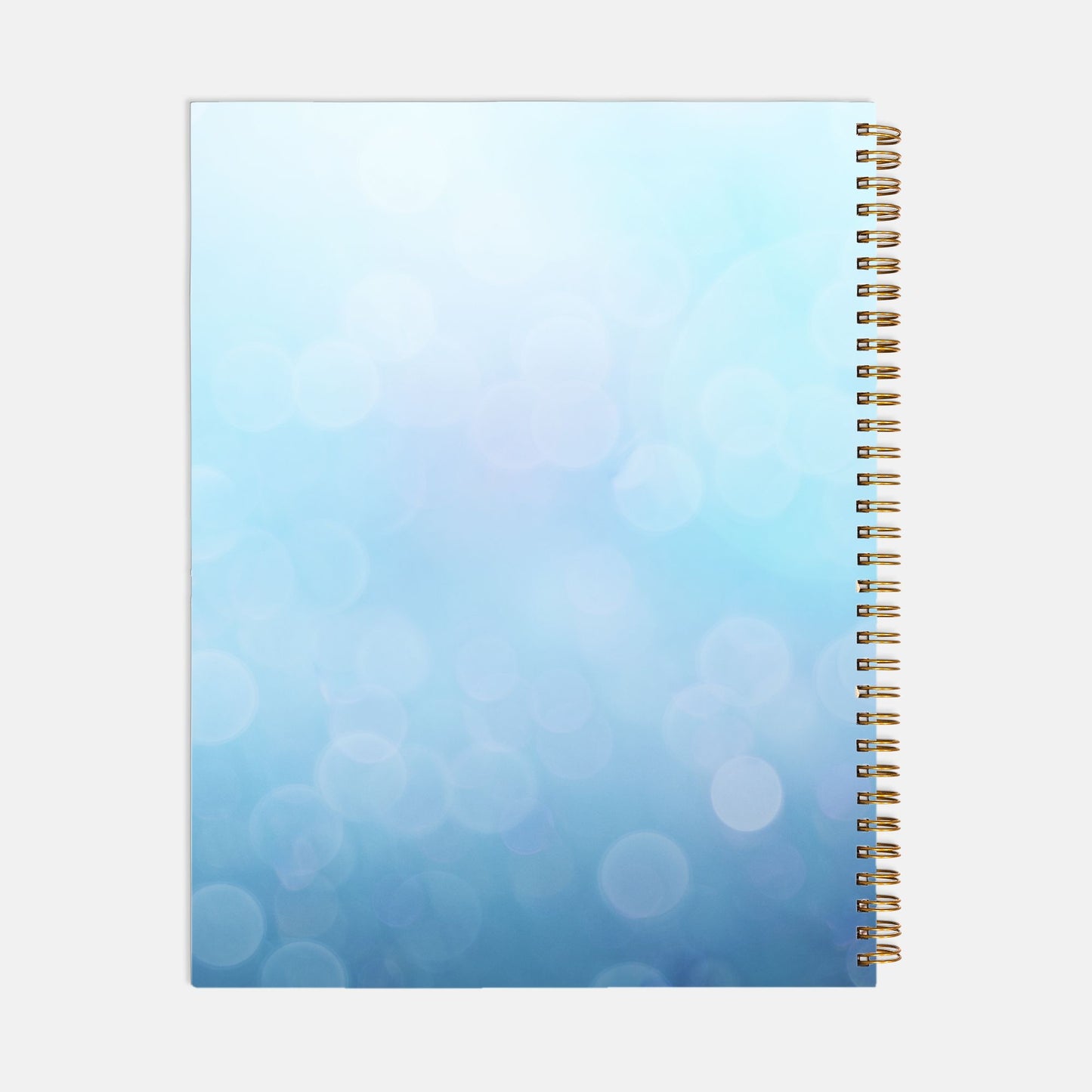 Notebook Softcover Spiral 8.5 x 11 - Motivated Mompreneur Icy Blue
