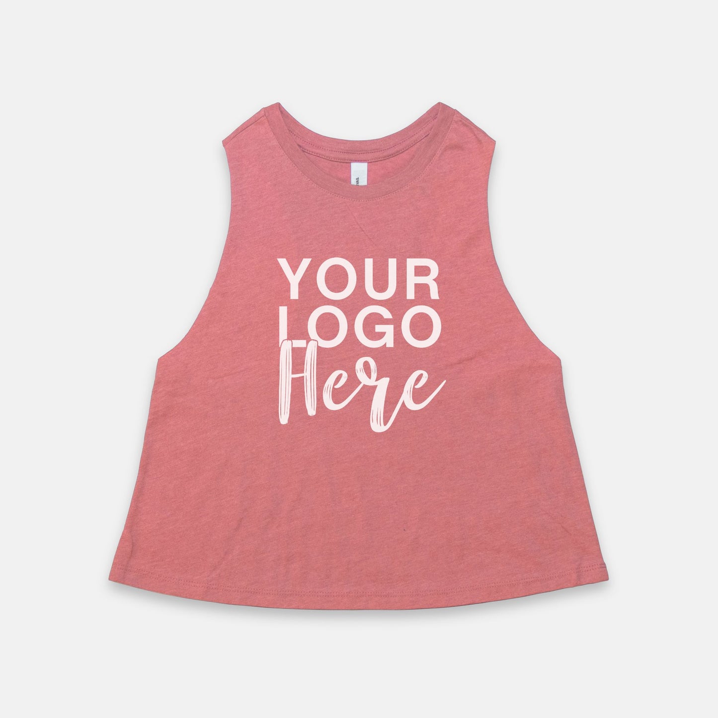 Stand out with Bella Canvas Racerback Cropped Tank 6682 - Logo Only - Front Only, from Designs On The Go. Elevate your brand presence effortlessly.