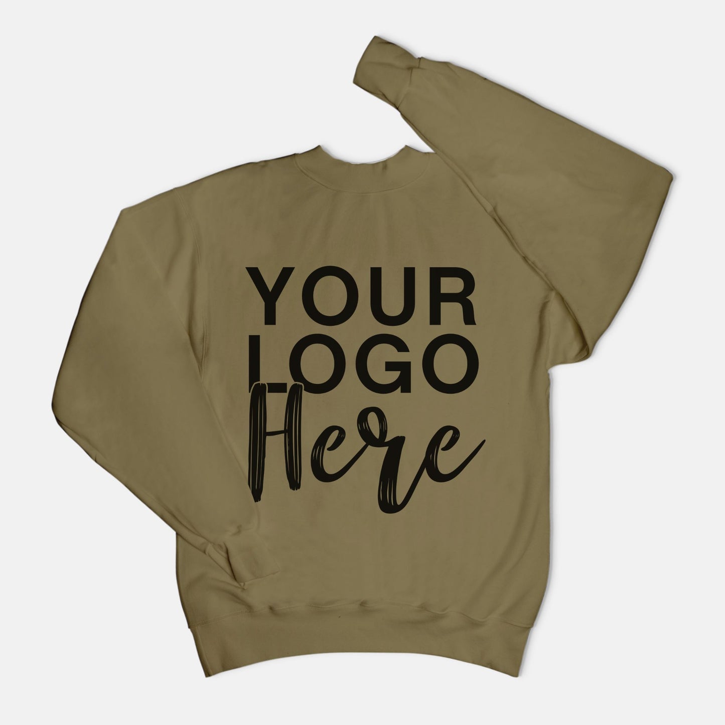 Unisex Crew Neck Sweatshirt Hanes F260 - Logo Only - Front & Back