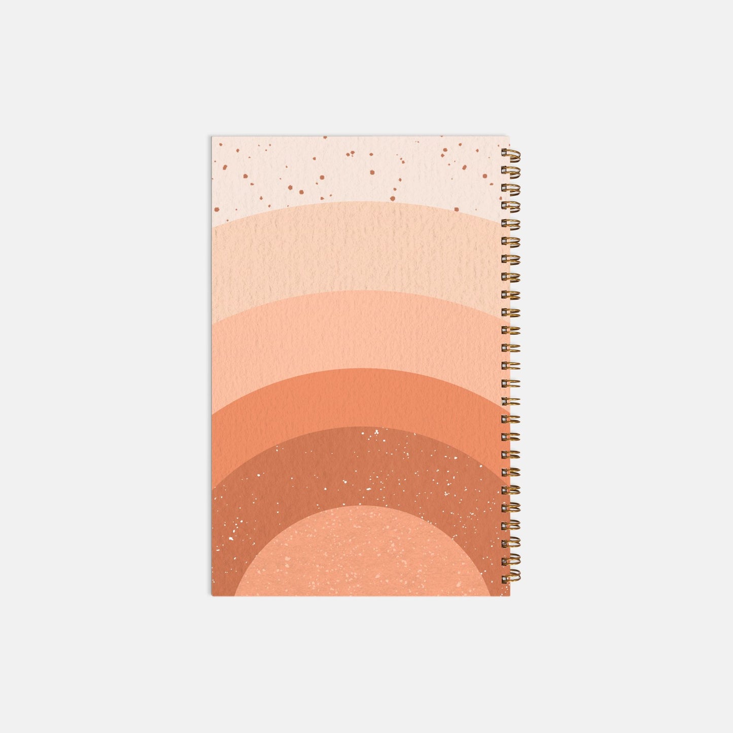 Notebook Hardcover Spiral 5.5 x 8.5 - Boss Lady Retro Rainbow