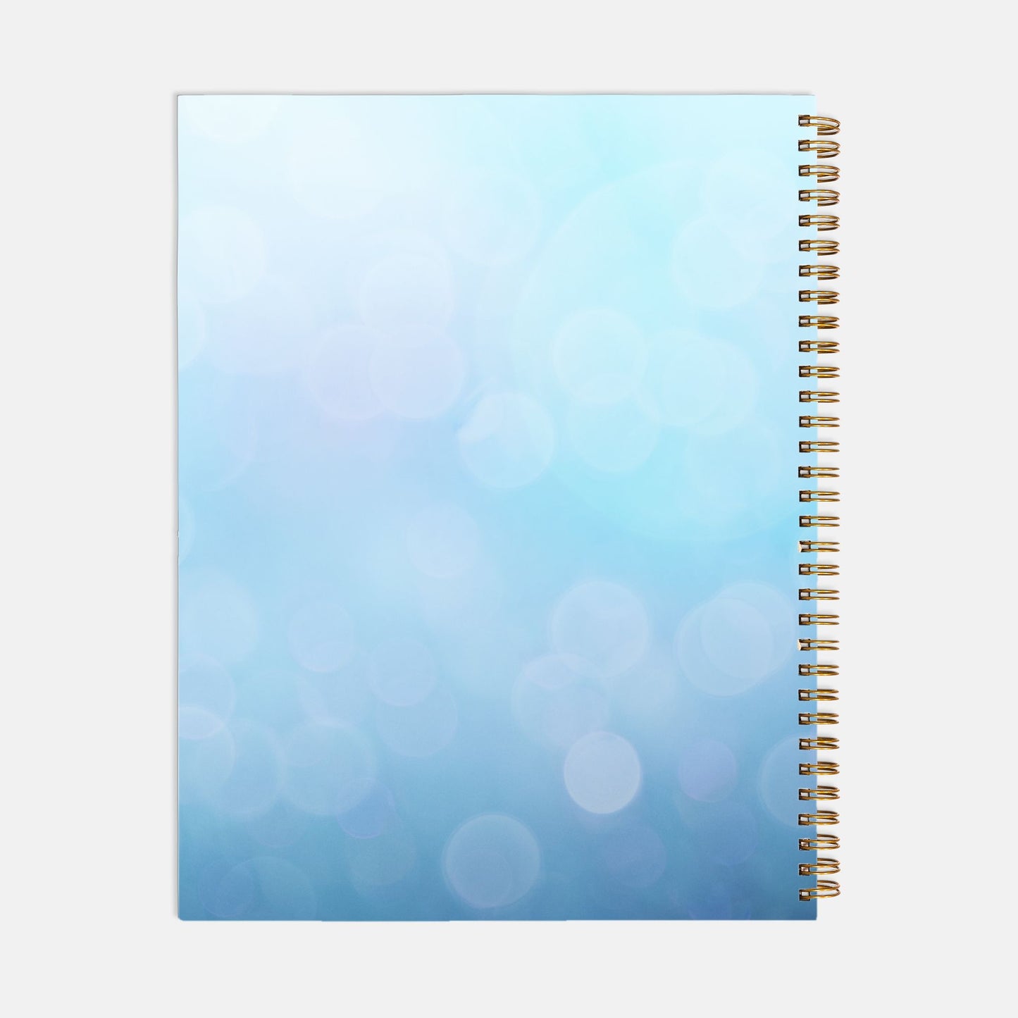 Planner Hardcover Spiral 8.5 x 11 - Motivated Mompreneur Icy Blue
