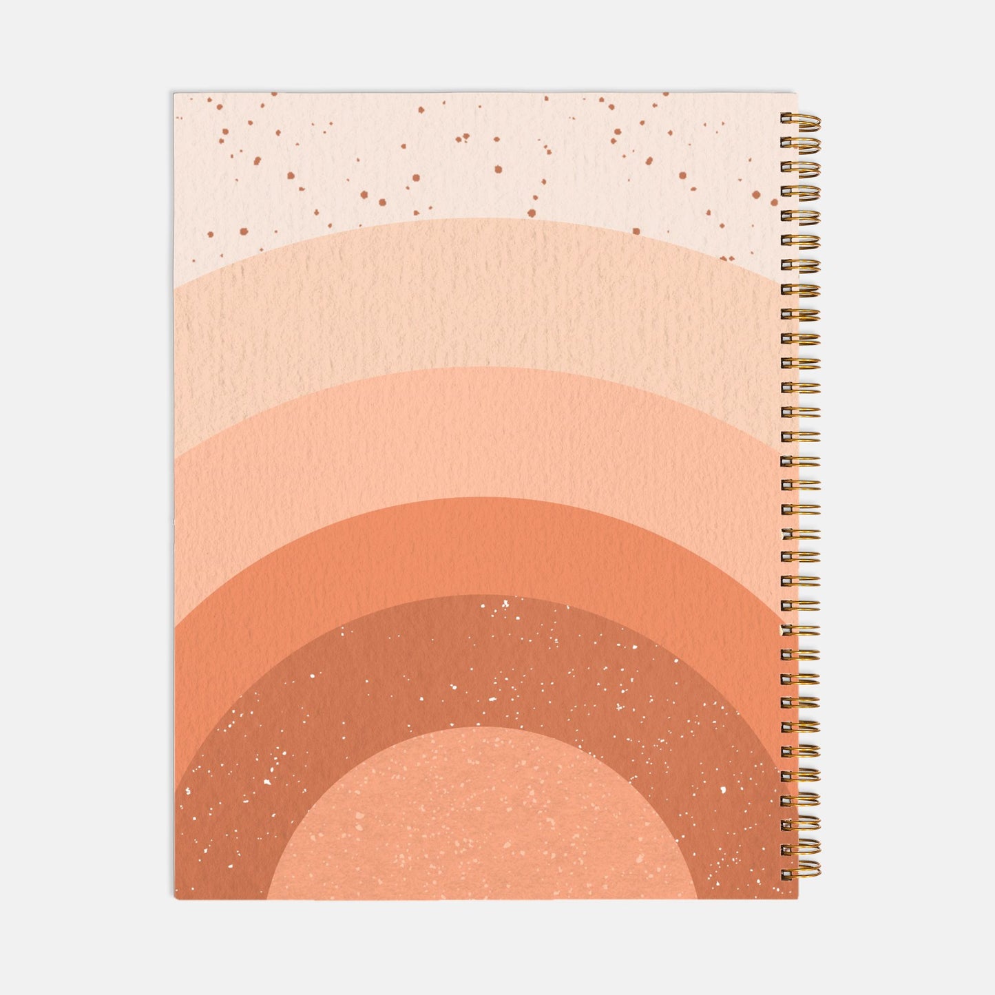 Notebook Hardcover Spiral 8.5 x 11 - Boss Lady Retro Rainbow