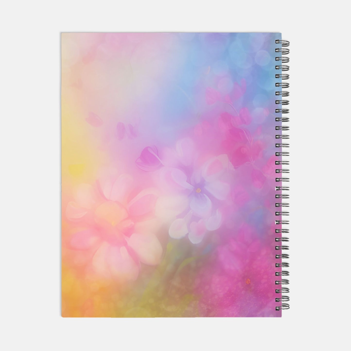 Notebook Softcover Spiral 8.5 x 11 - Mompreneur Fantasy Flowers
