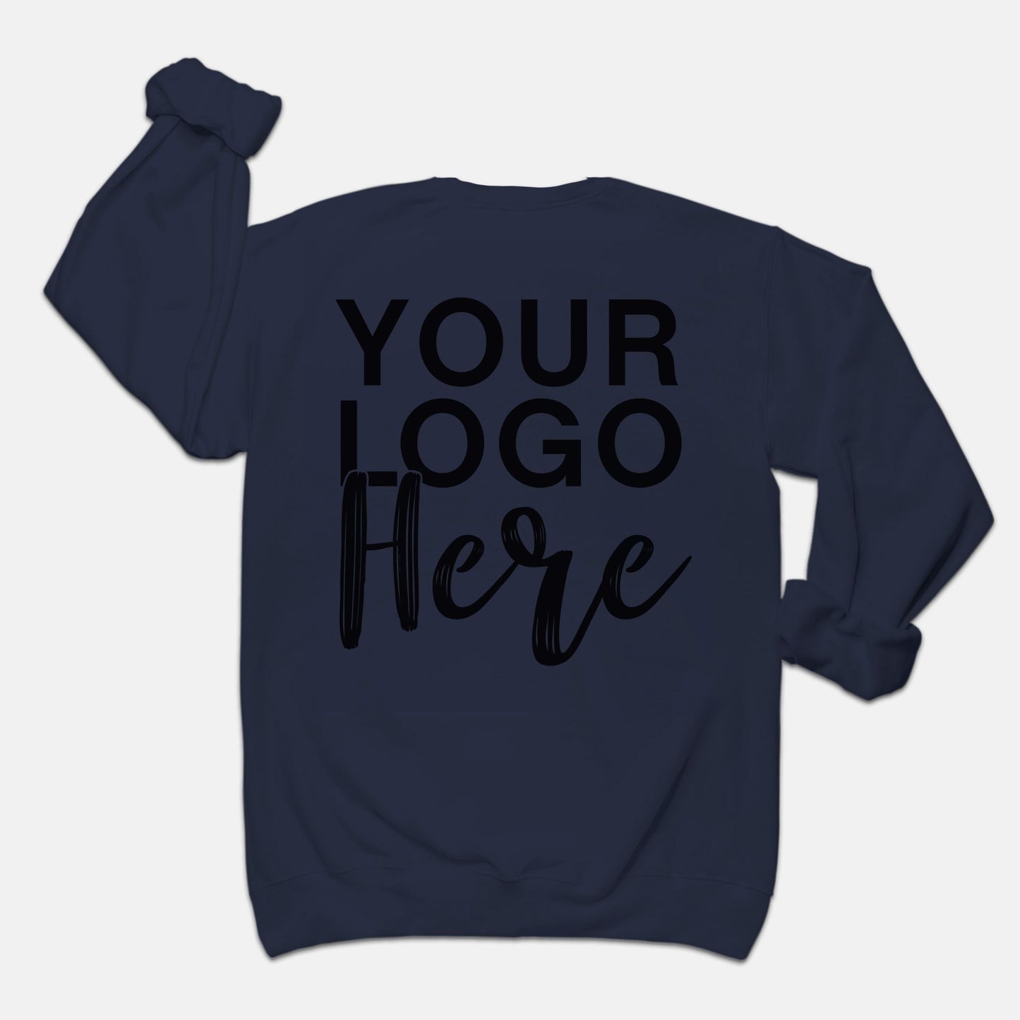 Unisex Crew Neck Sweatshirt Gildan - Logo Only - Front & Back