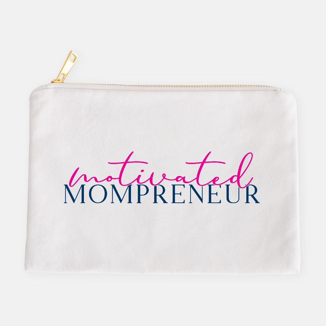 Zipper Canvas Bag - Motivated Mompreneur