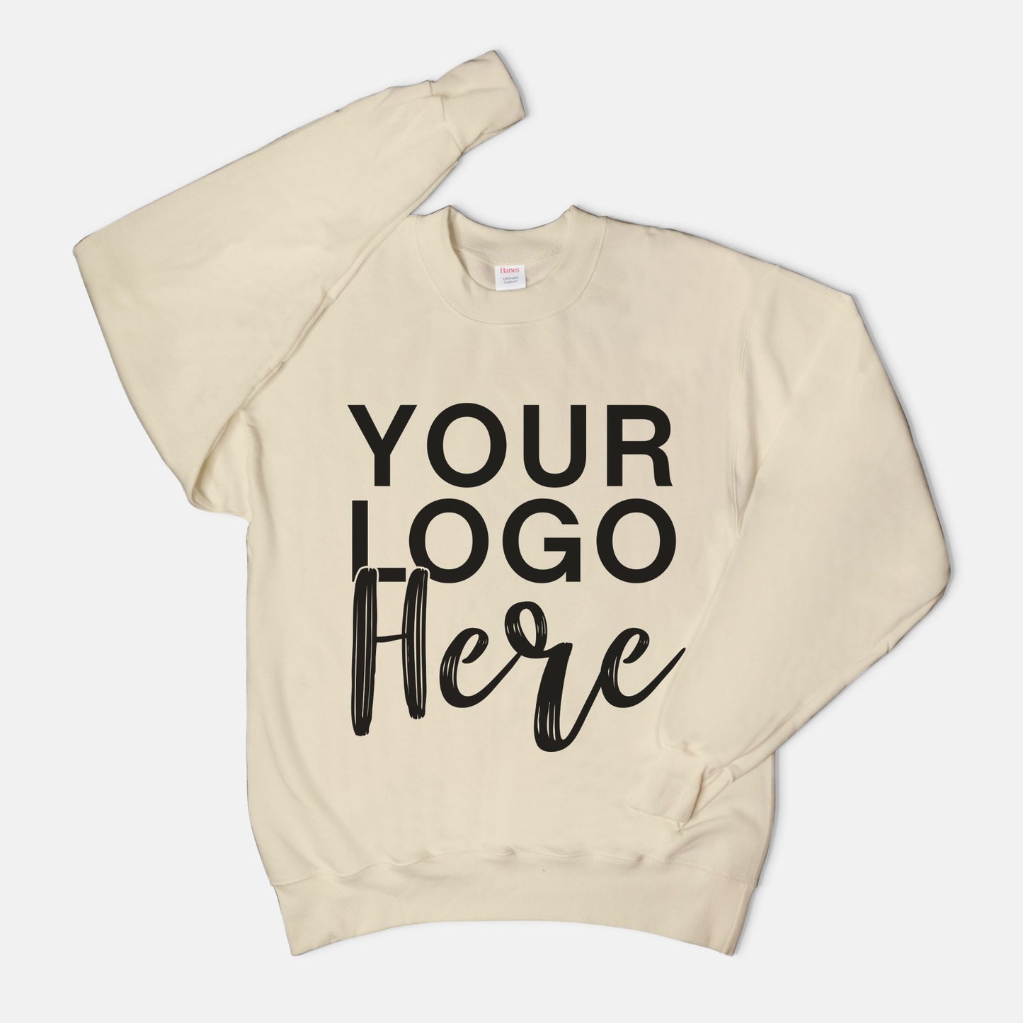 Unisex Crew Neck Sweatshirt Hanes F260 - Logo Only - Front Only