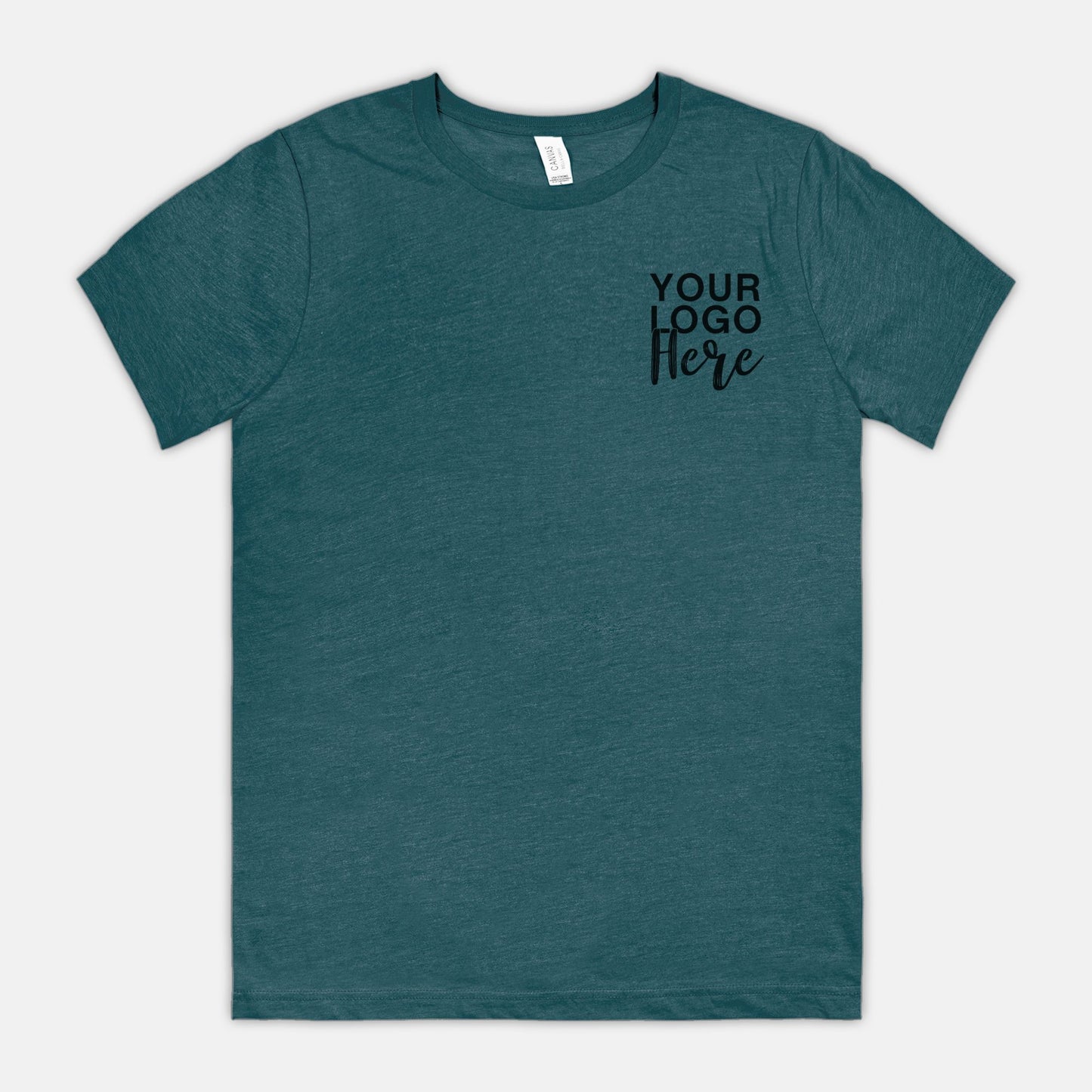 Bella Canvas Unisex Tee 3001CVC - Logo Only - Front & Back