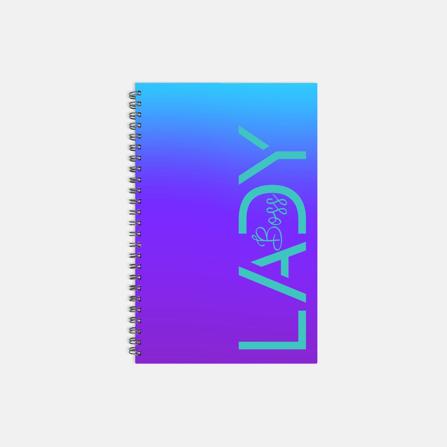Notebook Hardcover Spiral 5.5 x 8.5 - Boss Lady Modern Purple