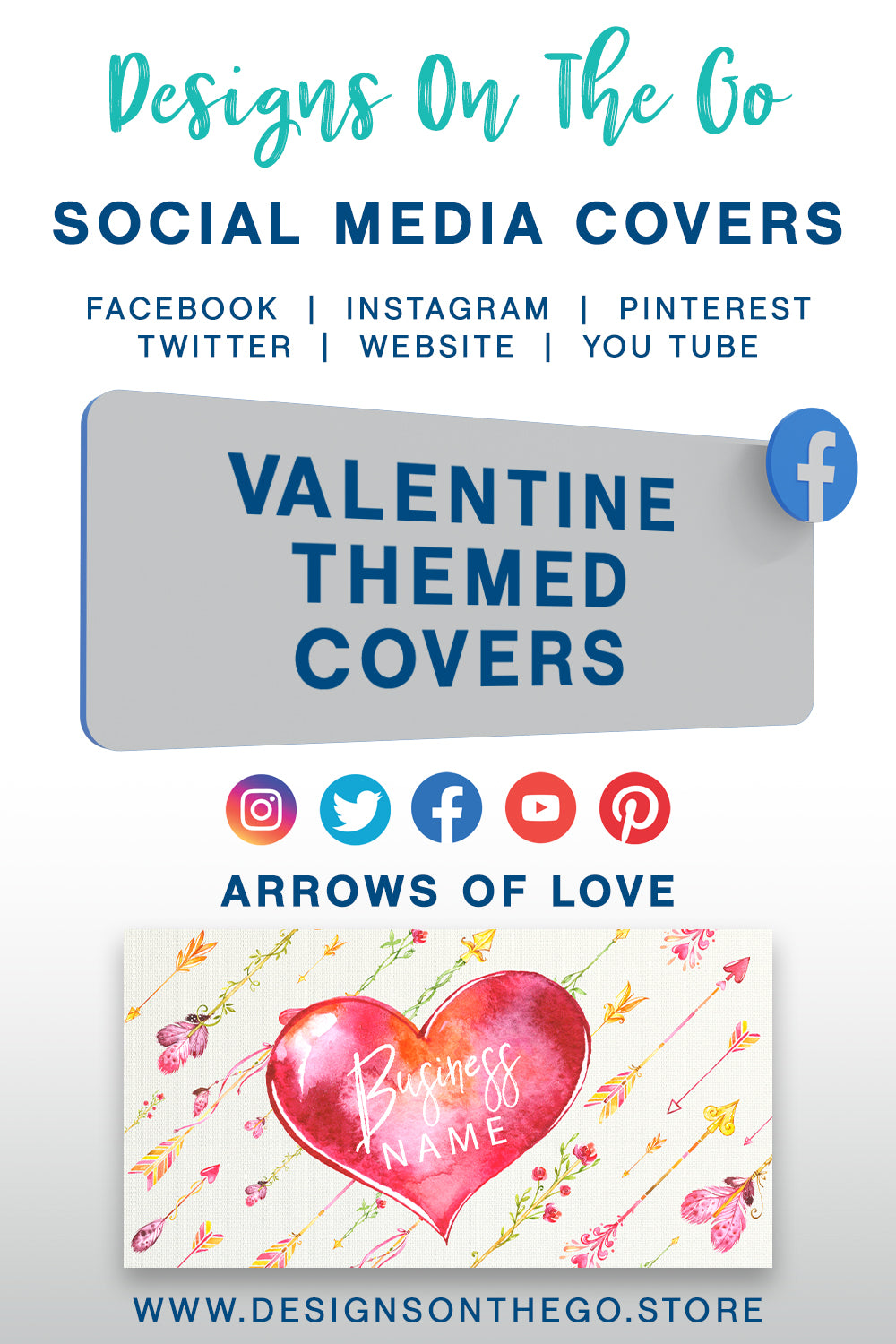 Valentine Themed Social Media Covers