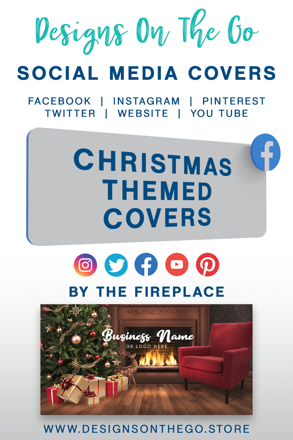 Get festive with our Christmas-themed social media covers from Designs On The Go! Perfect for adding holiday cheer to your online presence, these beautifully designed covers will make your profiles stand out. Celebrate the season in style and give your social media a merry makeover today!