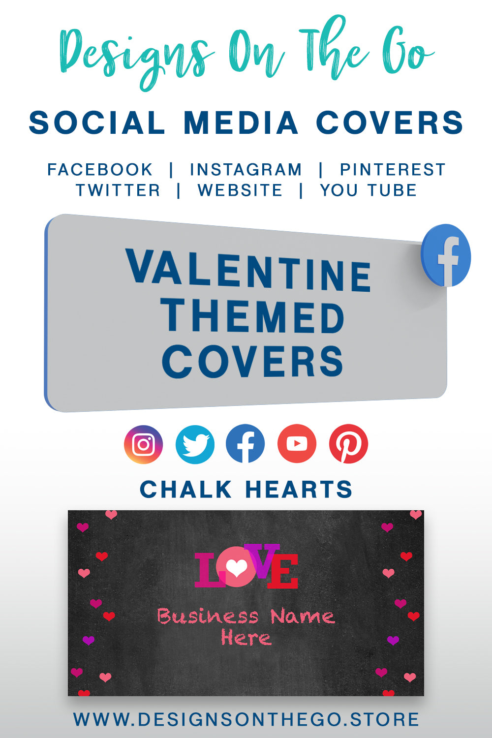 Valentine Themed Social Media Covers