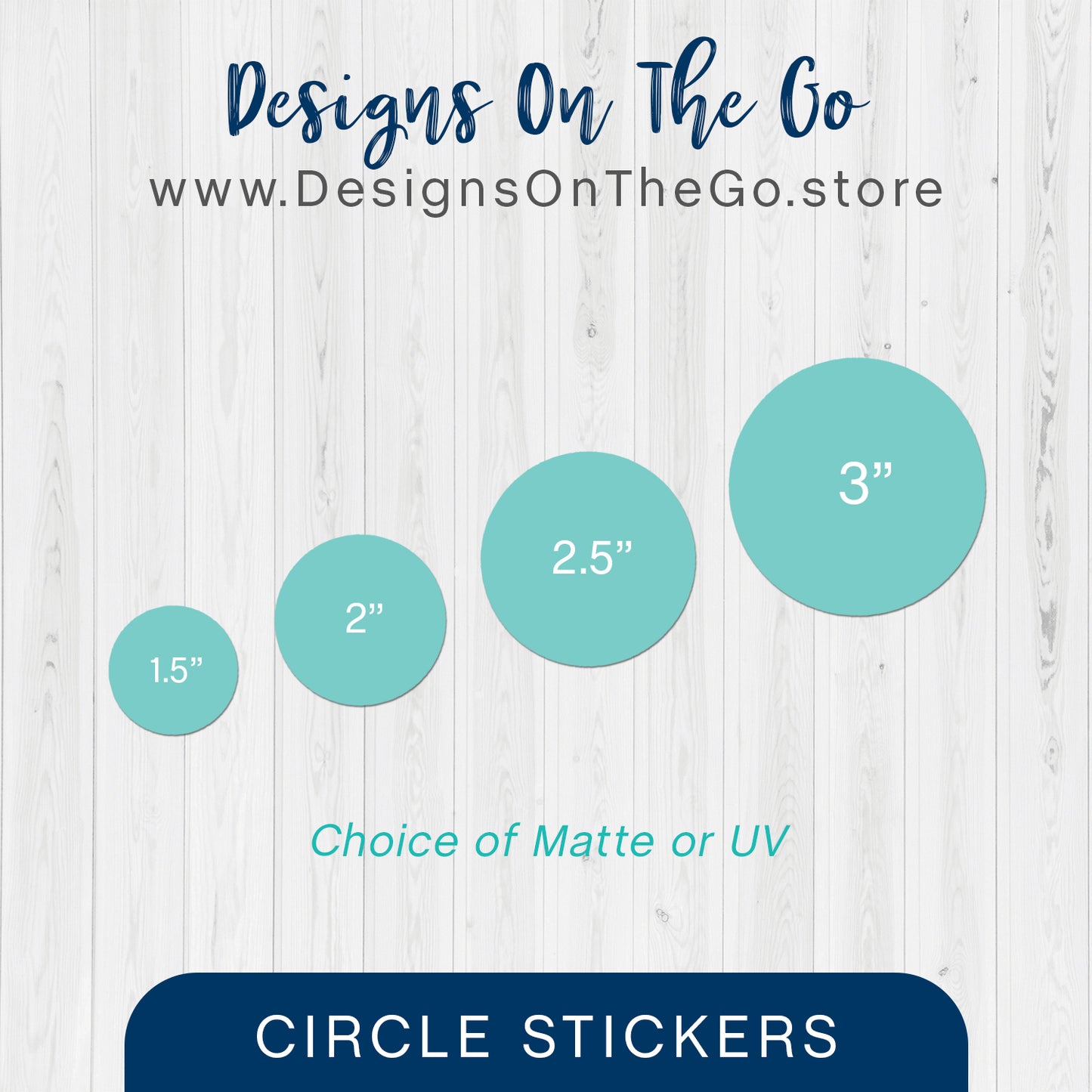 Boost your branding with our Circle Stickers from Designs On The Go! Perfect for packaging, promotions, and personal projects, these high-quality, customizable stickers are durable and eye-catching. Make your mark with unique designs that leave a lasting impression. Ideal for any occasion.
