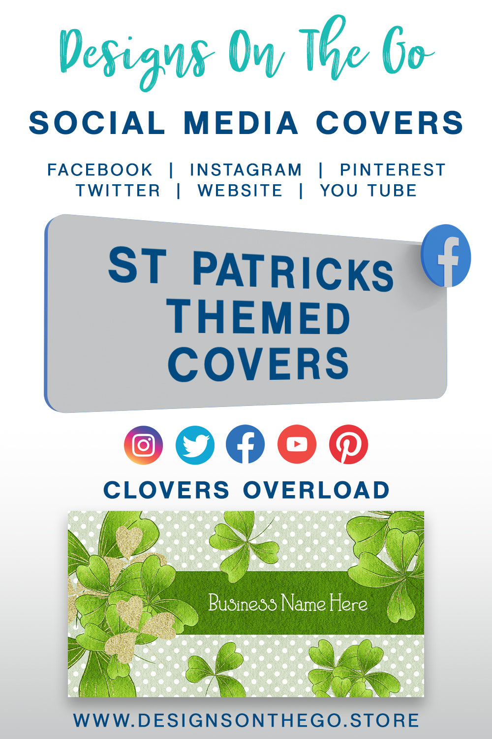 St Patricks Themed Social Media Covers