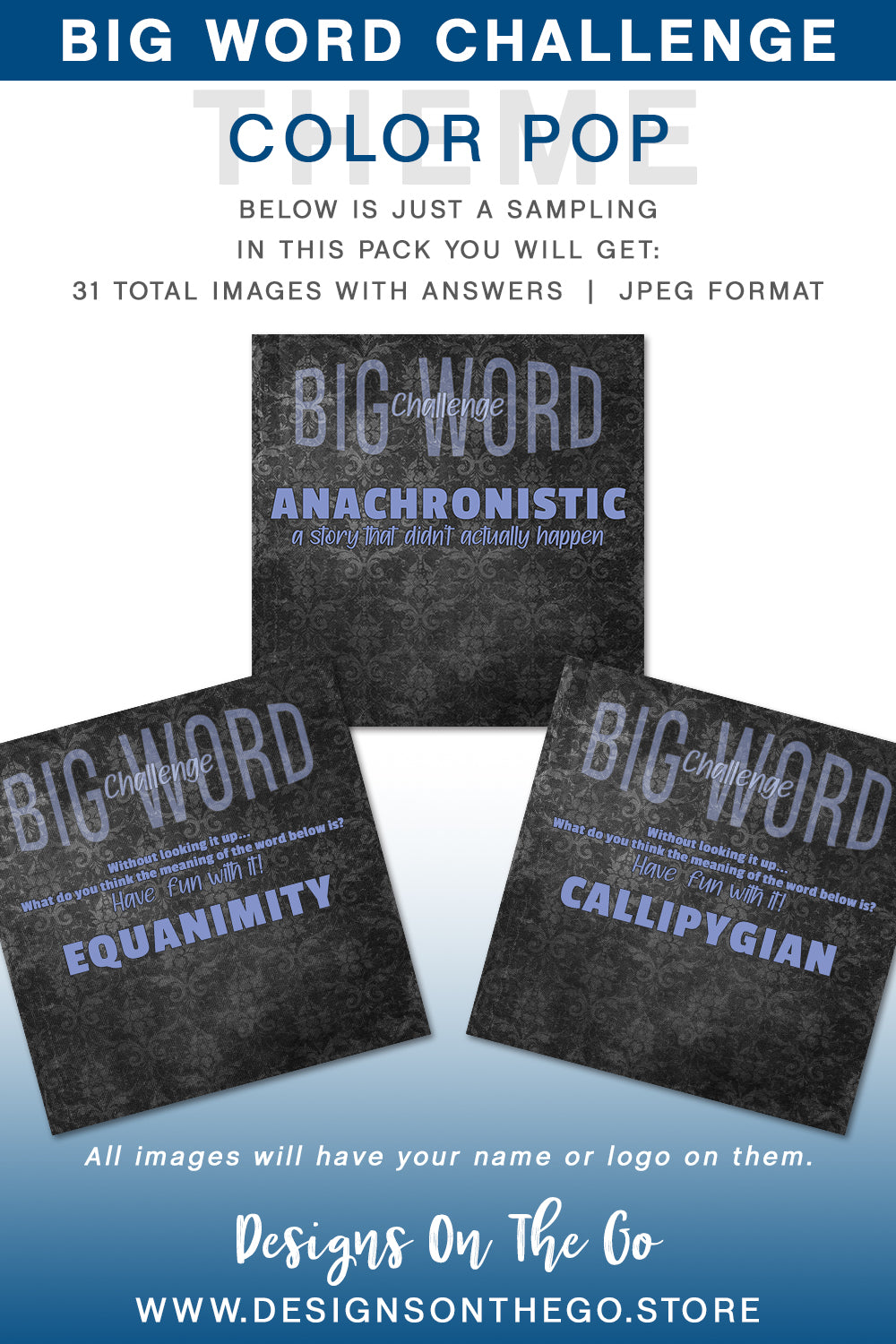 Big Word Daily Challenges