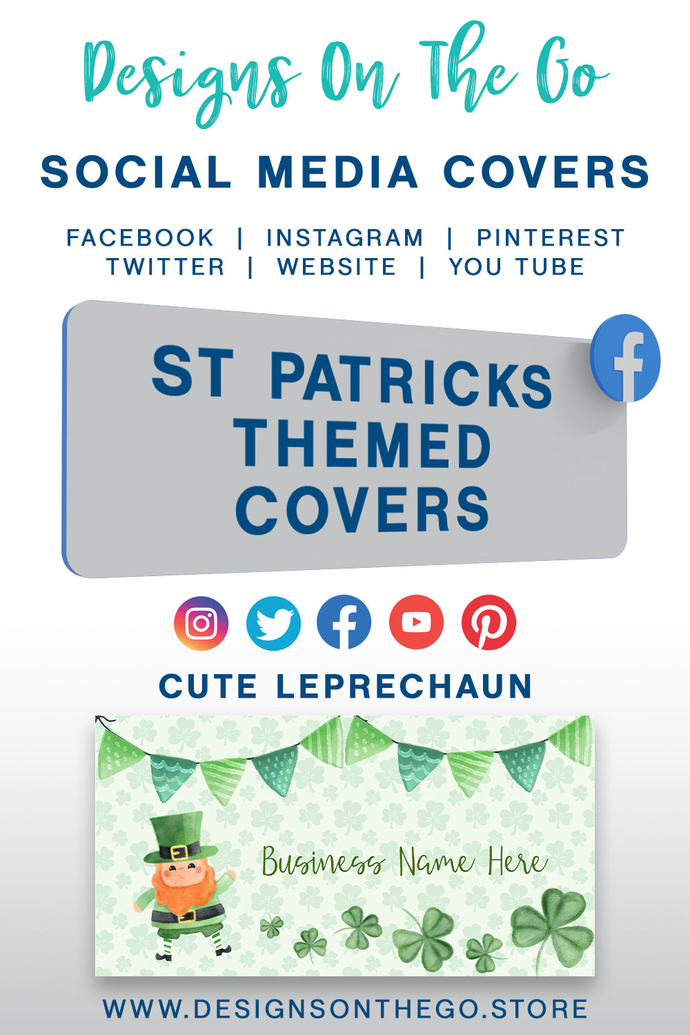 St Patricks Themed Social Media Covers