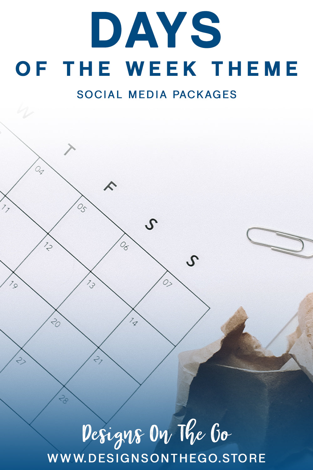 Elevate your online presence with our Days of the Week Themed Social Media Packs from Designs On The Go. Each pack includes eye-catching graphics tailored for daily engagement, ensuring your content remains fresh and relevant. Perfect for boosting interaction and enhancing your brand's identity across platforms.