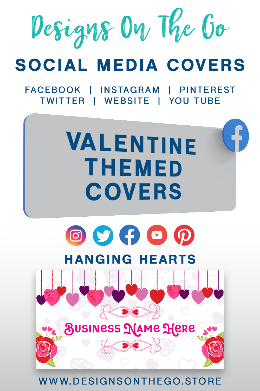 Valentine Themed Social Media Covers
