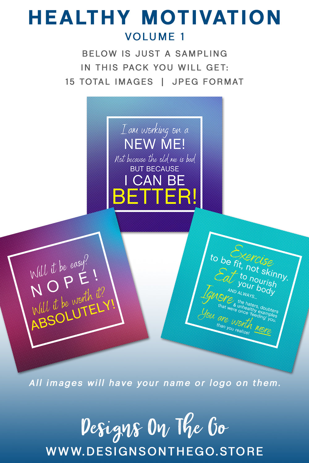 Transform your online presence with our Better You Themed Social Media Packs from Designs On The Go. Elevate your brand with customized, motivational content that engages and inspires your audience. Perfect for boosting your social media strategy with visually stunning, cohesive designs.