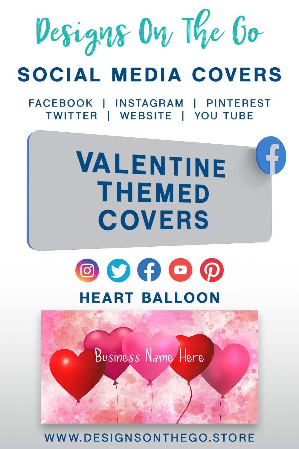 Valentine Themed Social Media Covers