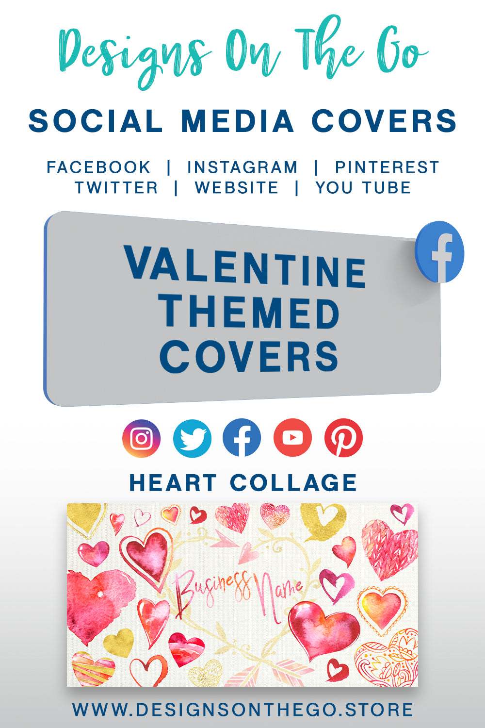 Valentine Themed Social Media Covers