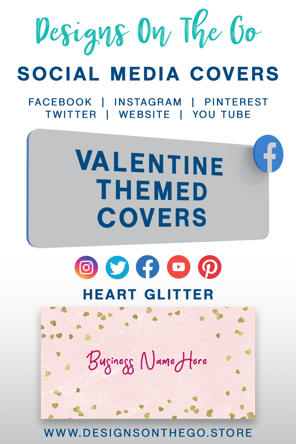 Valentine Themed Social Media Covers