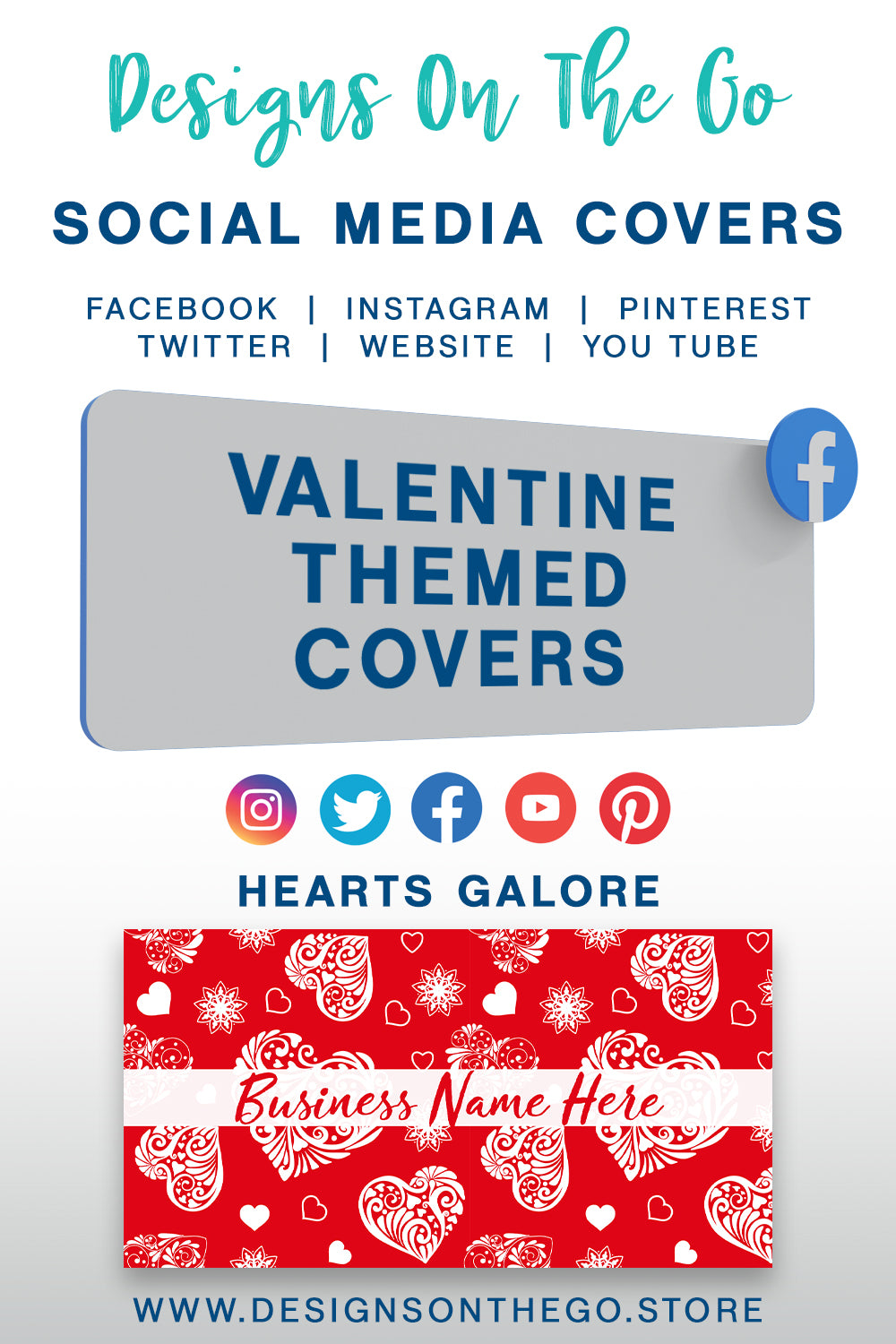 Valentine Themed Social Media Covers