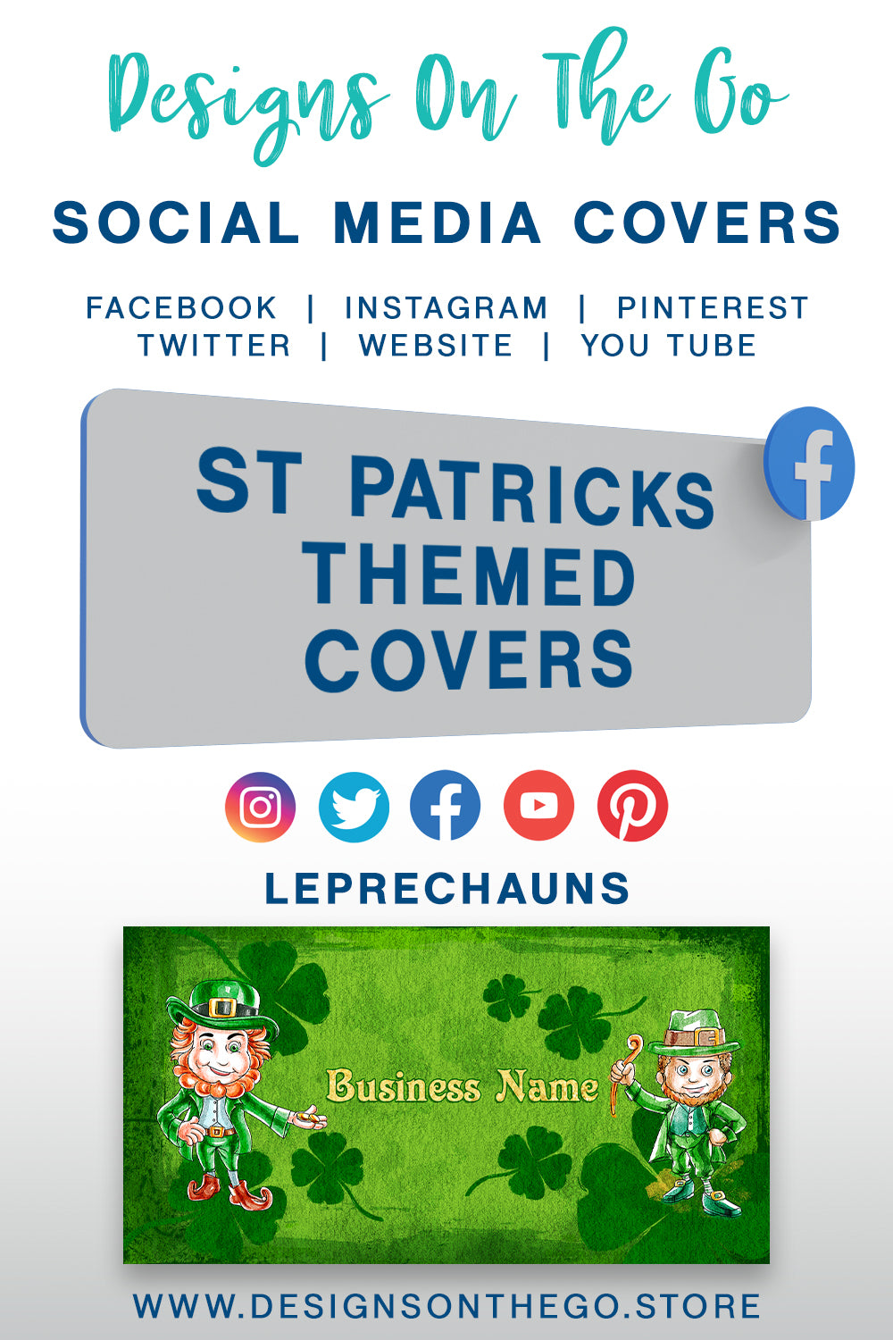St Patricks Themed Social Media Covers