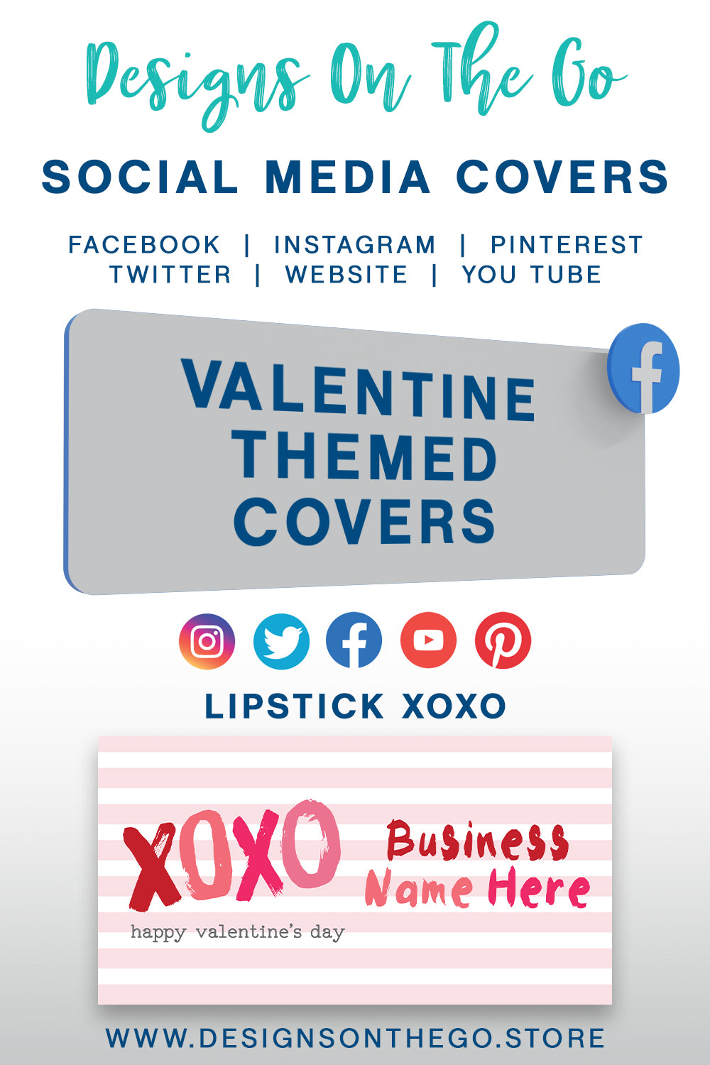 Valentine Themed Social Media Covers