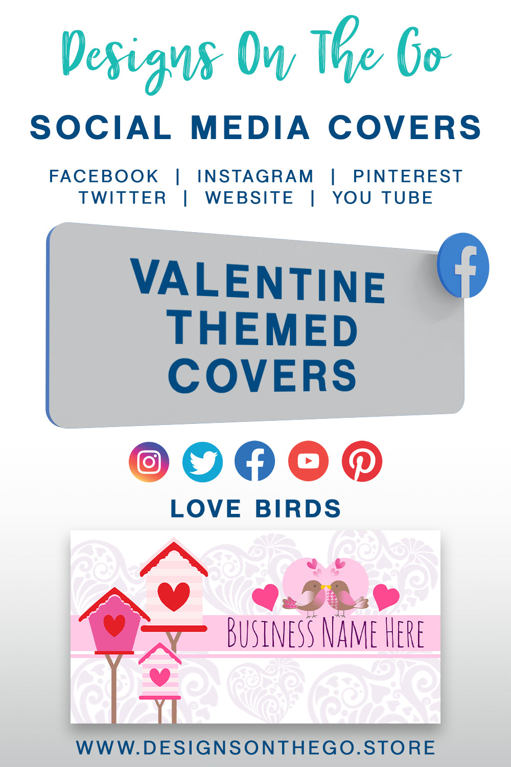 Valentine Themed Social Media Covers