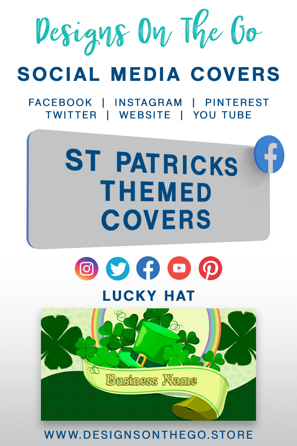St Patricks Themed Social Media Covers