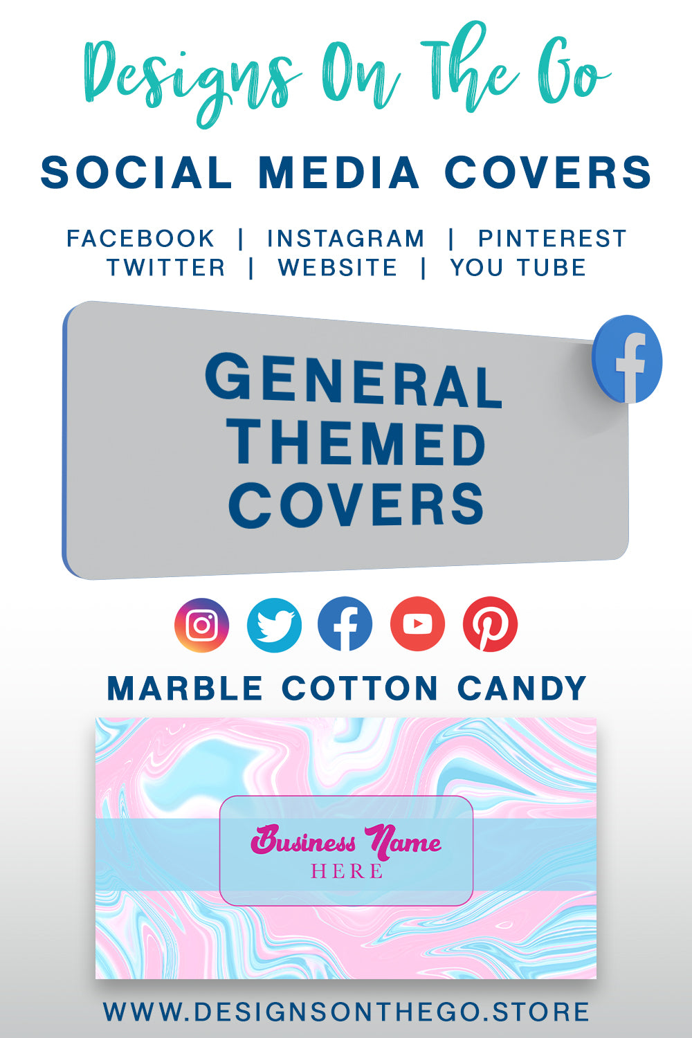 Elevate your online presence with the General Themed Social Media Covers from Designs On The Go! Our vibrant and customizable designs help you stand out across platforms. Perfect for any brand, these covers enhance your social media profile, making it more engaging and visually appealing. Upgrade your branding effortlessly!