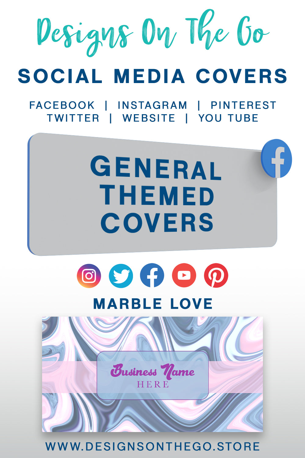 Elevate your online presence with the General Themed Social Media Covers from Designs On The Go! Our vibrant and customizable designs help you stand out across platforms. Perfect for any brand, these covers enhance your social media profile, making it more engaging and visually appealing. Upgrade your branding effortlessly!