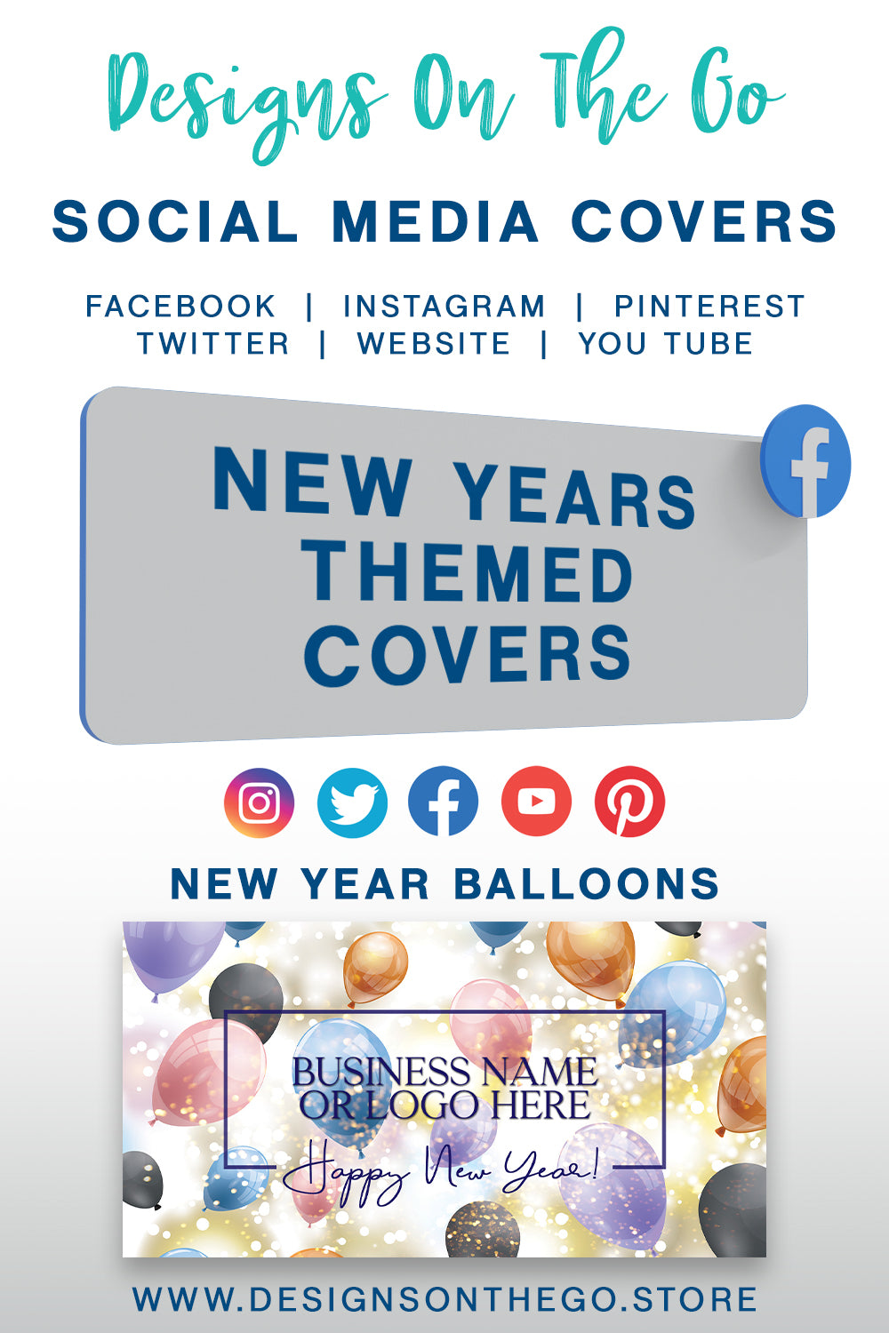 New Years Themed Social Media Covers