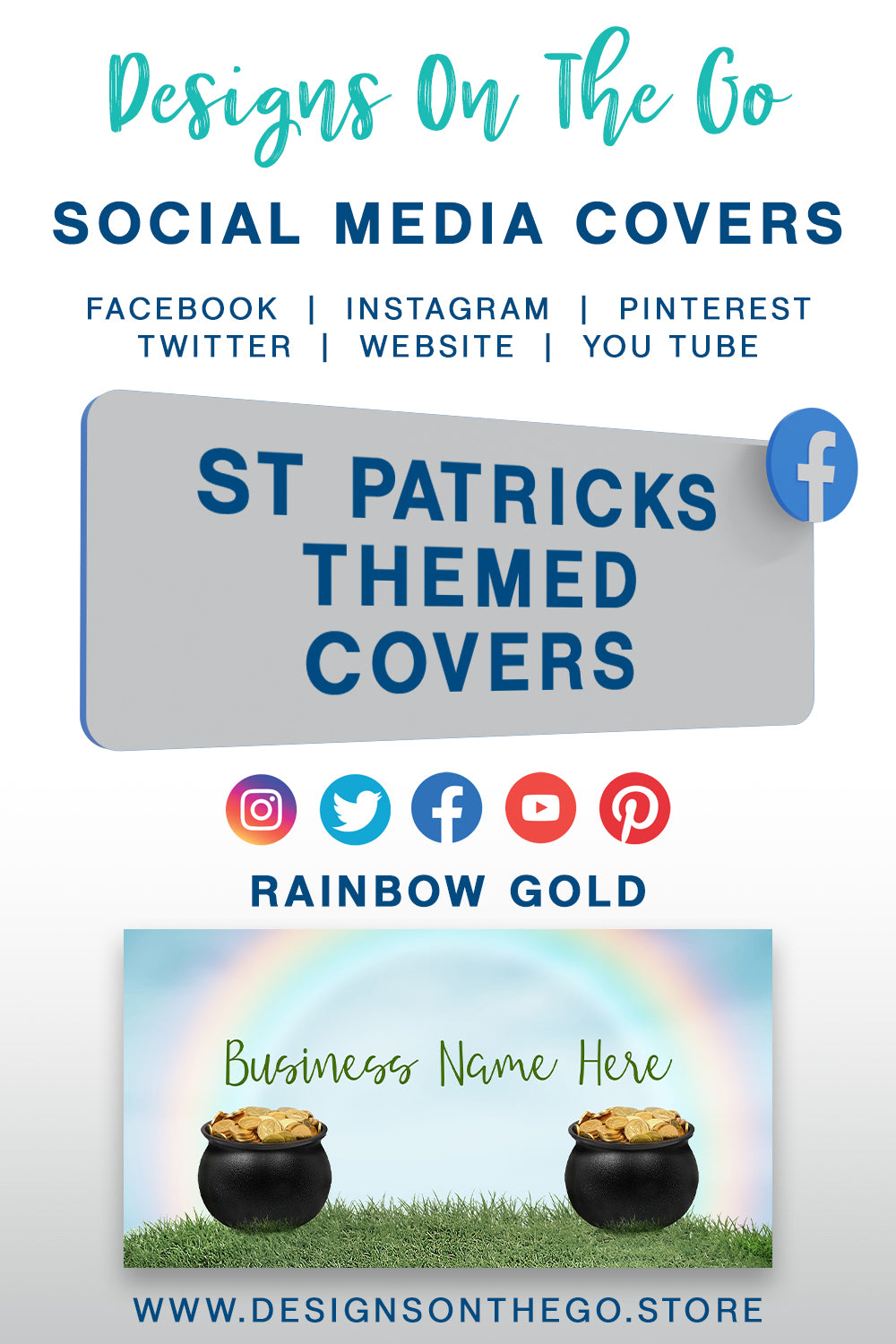 St Patricks Themed Social Media Covers