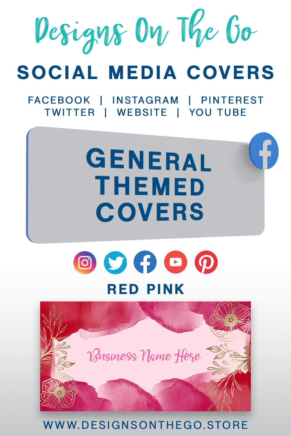 Elevate your online presence with the General Themed Social Media Covers from Designs On The Go! Our vibrant and customizable designs help you stand out across platforms. Perfect for any brand, these covers enhance your social media profile, making it more engaging and visually appealing. Upgrade your branding effortlessly!