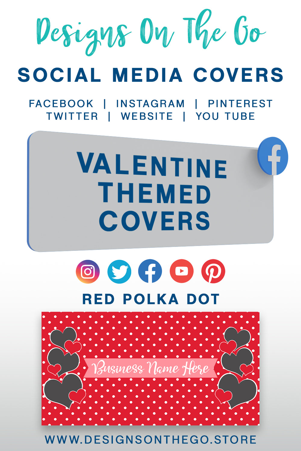 Valentine Themed Social Media Covers