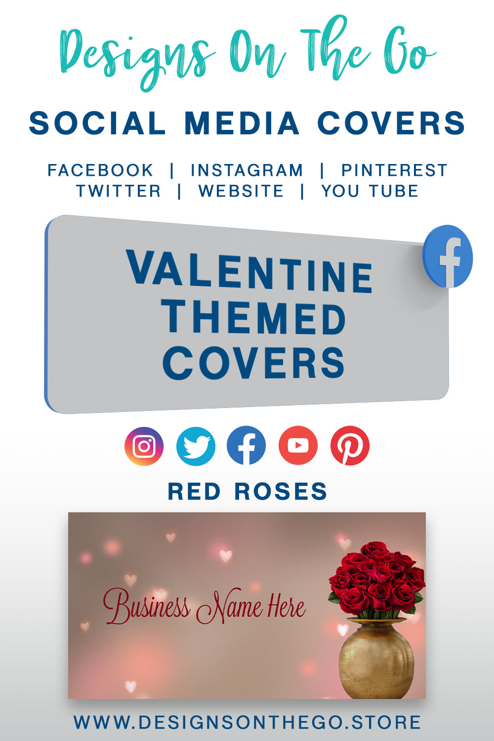 Valentine Themed Social Media Covers