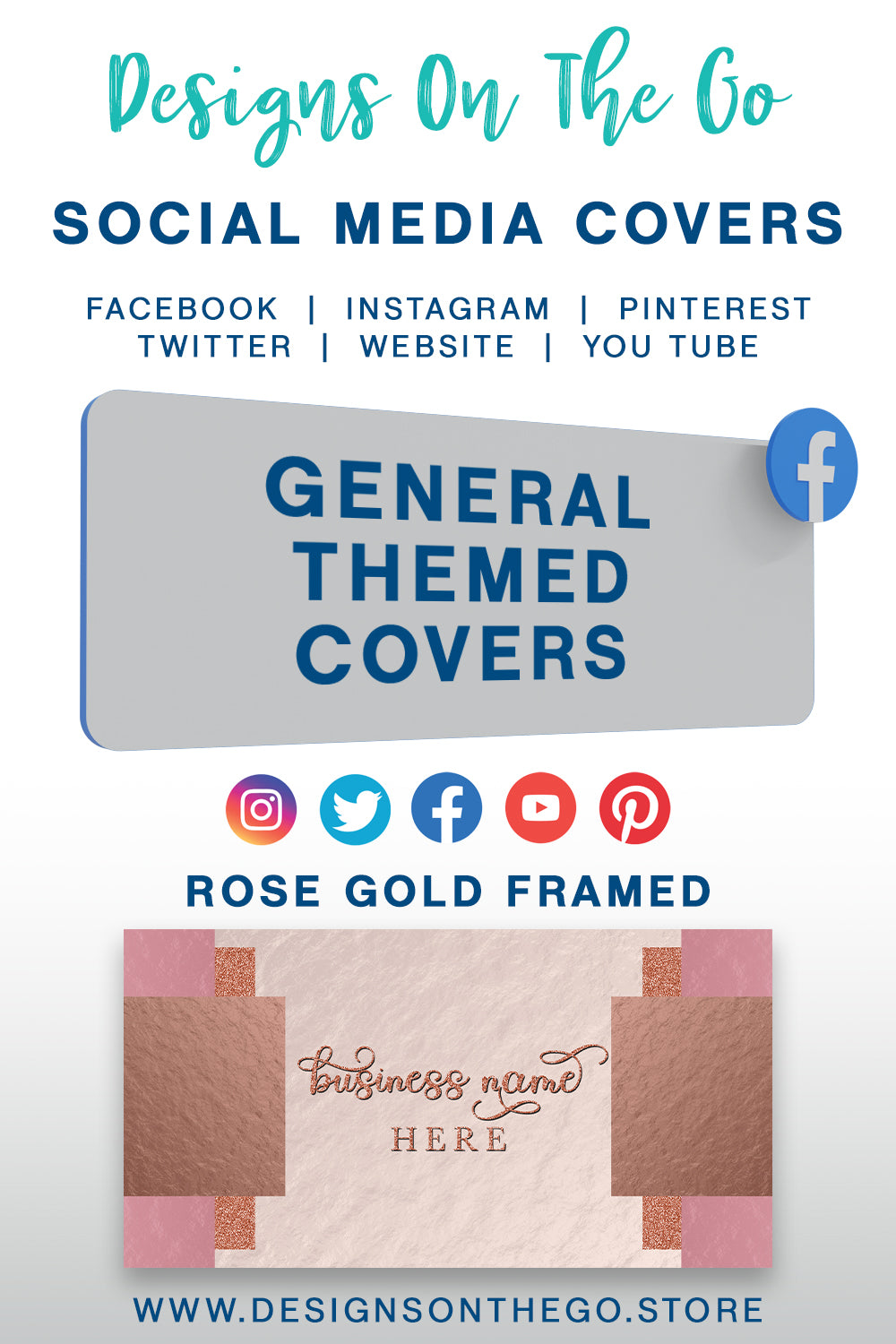 Elevate your online presence with the General Themed Social Media Covers from Designs On The Go! Our vibrant and customizable designs help you stand out across platforms. Perfect for any brand, these covers enhance your social media profile, making it more engaging and visually appealing. Upgrade your branding effortlessly!
