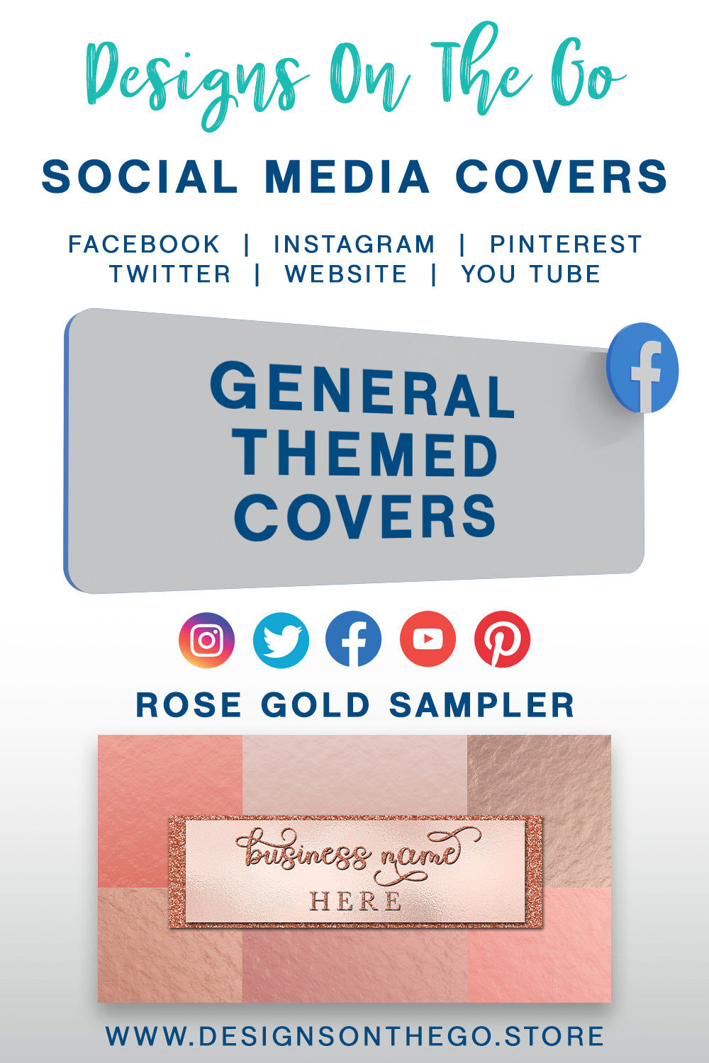 Elevate your online presence with the General Themed Social Media Covers from Designs On The Go! Our vibrant and customizable designs help you stand out across platforms. Perfect for any brand, these covers enhance your social media profile, making it more engaging and visually appealing. Upgrade your branding effortlessly!