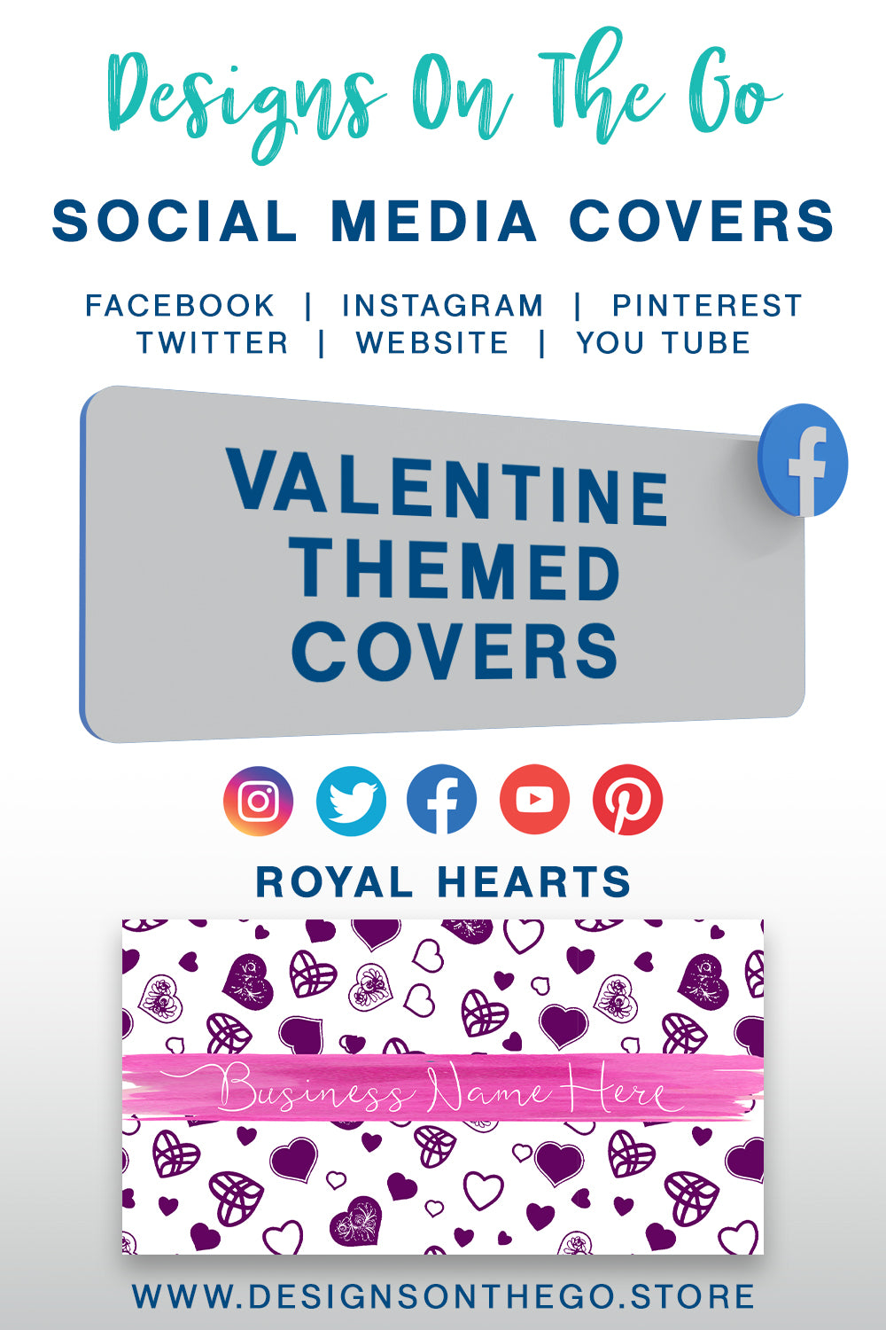 Valentine Themed Social Media Covers