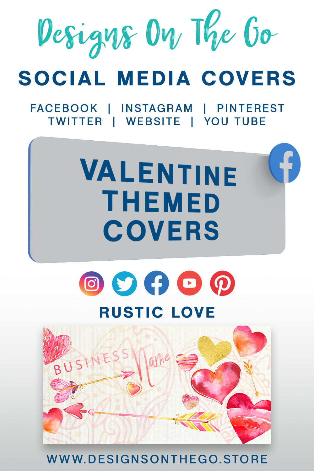 Valentine Themed Social Media Covers