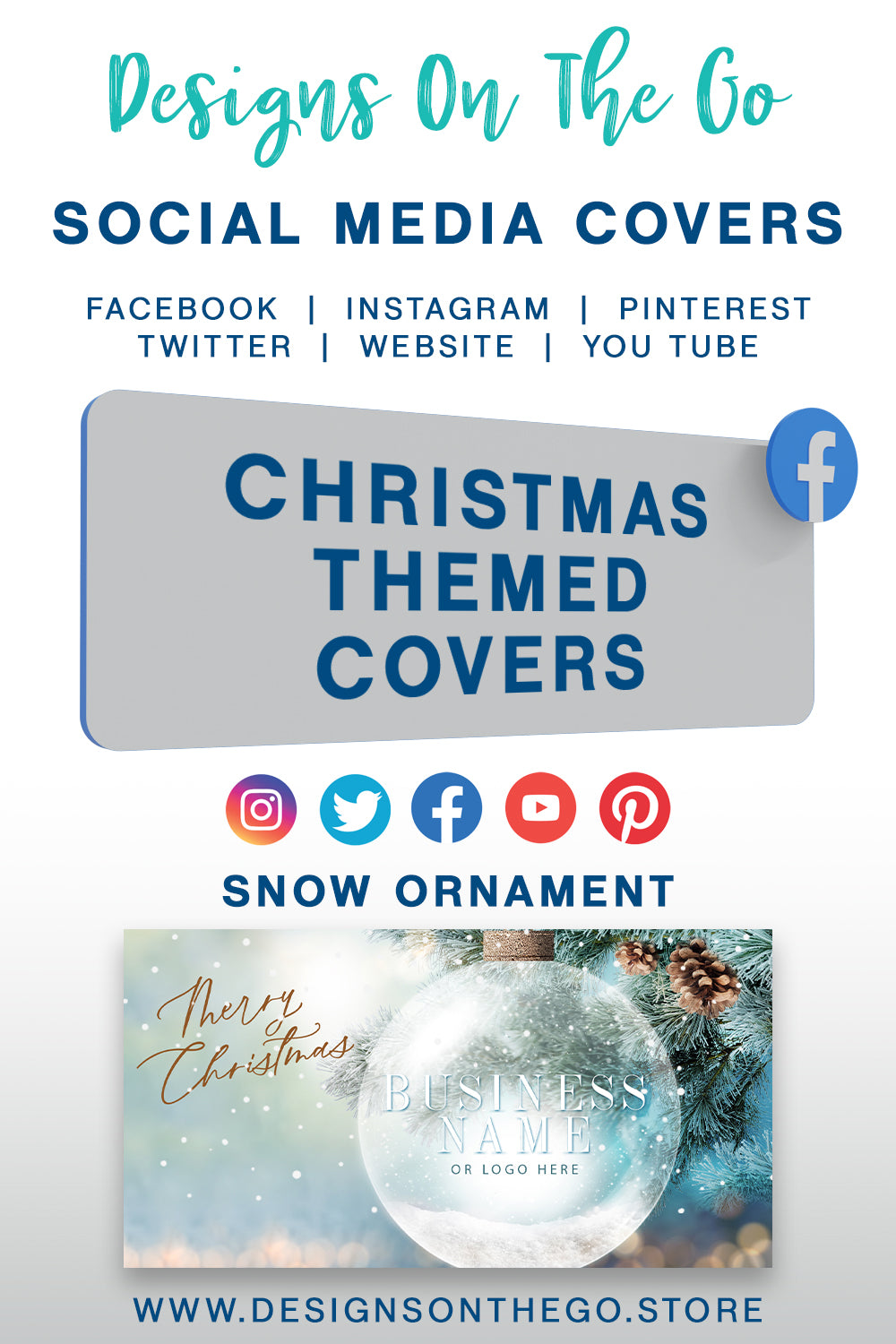 Get festive with our Christmas-themed social media covers from Designs On The Go! Perfect for adding holiday cheer to your online presence, these beautifully designed covers will make your profiles stand out. Celebrate the season in style and give your social media a merry makeover today!