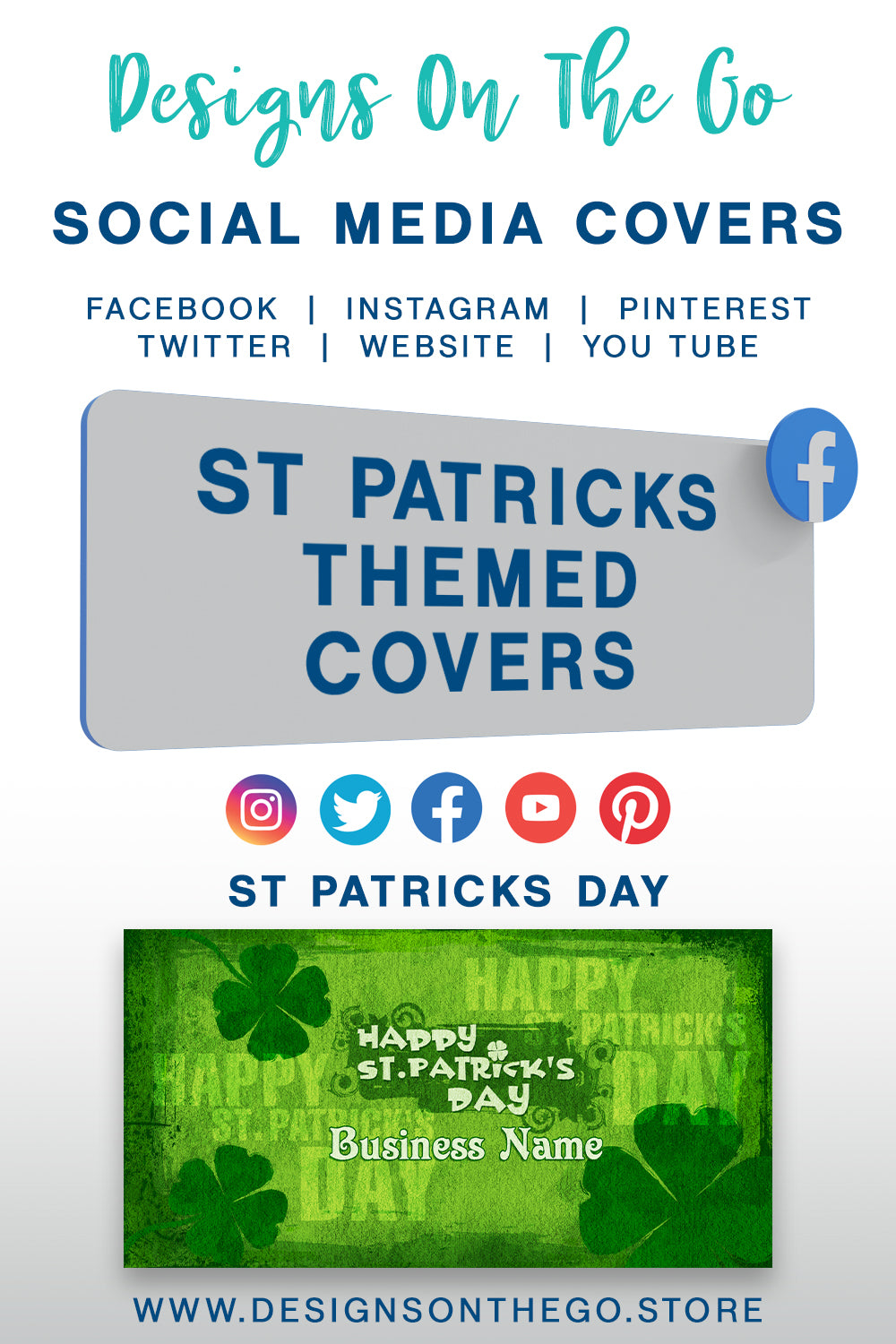 St Patricks Themed Social Media Covers