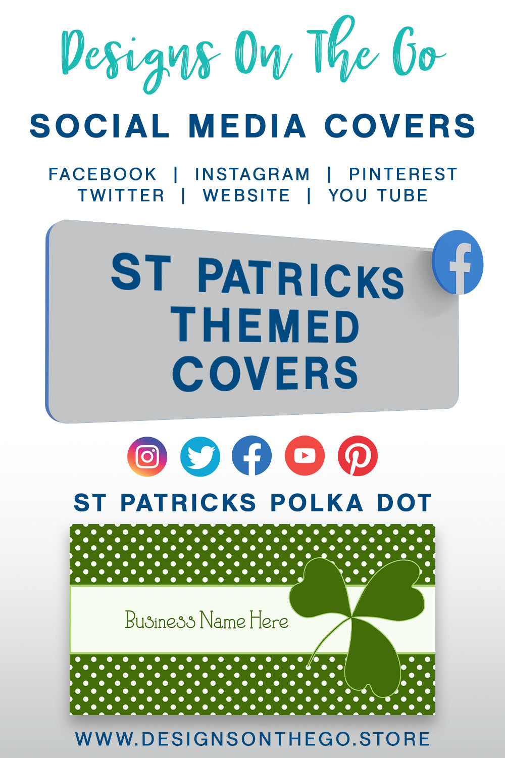 St Patricks Themed Social Media Covers