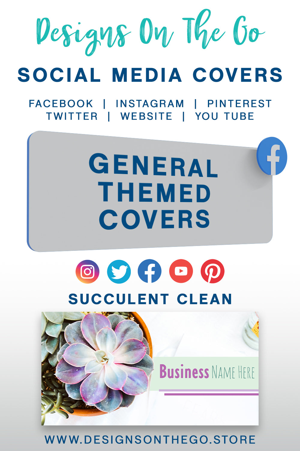 Elevate your online presence with the General Themed Social Media Covers from Designs On The Go! Our vibrant and customizable designs help you stand out across platforms. Perfect for any brand, these covers enhance your social media profile, making it more engaging and visually appealing. Upgrade your branding effortlessly!