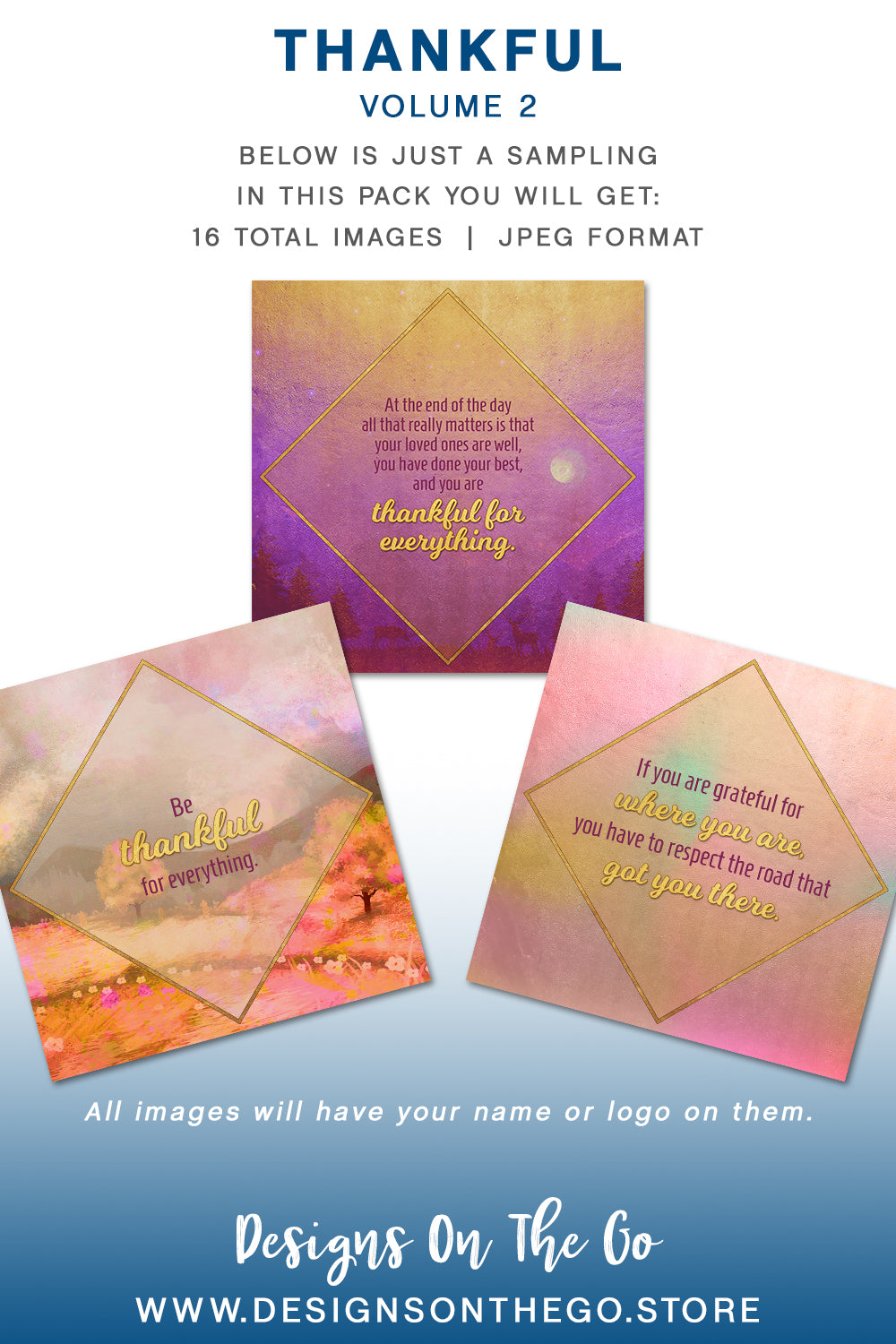 Thankfulness Themed Social Media Packs